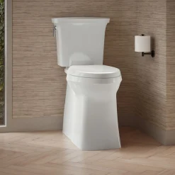 Tall ContinuousClean two-piece elongated toilet with skirted trapway, 1.28 gpf^Kohler Sale