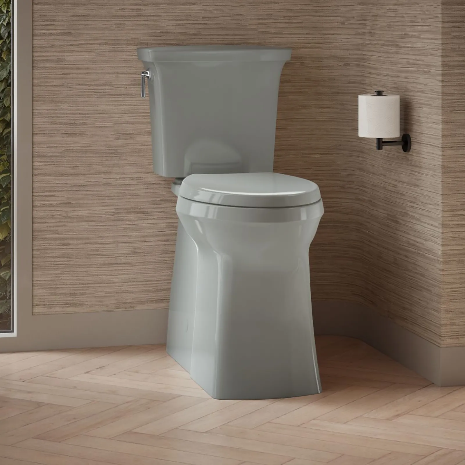 Tall ContinuousClean two-piece elongated toilet with skirted trapway, 1.28 gpf^Kohler Sale