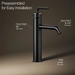 Tall single-handle bathroom sink faucet with Lever handle, 1.2 gpm^Kohler Clearance