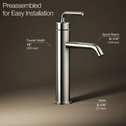 Tall single-handle bathroom sink faucet with Lever handle, 1.2 gpm^Kohler Clearance