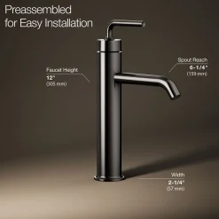 Tall single-handle bathroom sink faucet with Lever handle, 1.2 gpm^Kohler Clearance