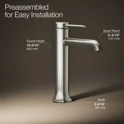 Tall single-handle bathroom sink faucet, 1.2 gpm^Kohler Sale