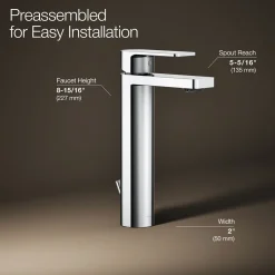 Tall single-handle bathroom sink faucet, 1.0 gpm^Kohler Clearance