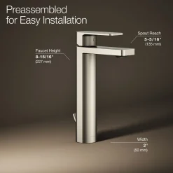 Tall single-handle bathroom sink faucet, 1.0 gpm^Kohler Clearance