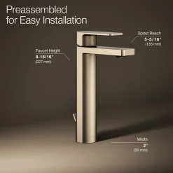 Tall single-handle bathroom sink faucet, 1.0 gpm^Kohler Clearance
