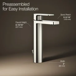 Tall single-handle bathroom sink faucet, 1.0 gpm^Kohler Clearance