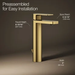 Tall single-handle bathroom sink faucet, 1.2 gpm^Kohler Online