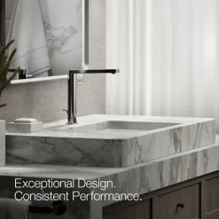 Tall single-handle bathroom sink faucet with Cylindrical handle, 1.2 gpm^Kohler Discount