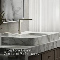 Tall single-handle bathroom sink faucet with Cylindrical handle, 1.2 gpm^Kohler Discount