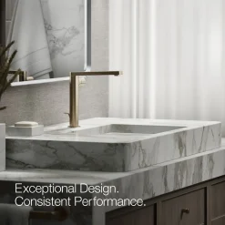 Tall single-handle bathroom sink faucet with Cylindrical handle, 1.2 gpm^Kohler Discount