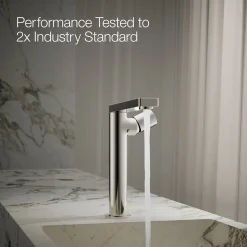 Tall single-handle bathroom sink faucet with Cylindrical handle, 1.2 gpm^Kohler Discount