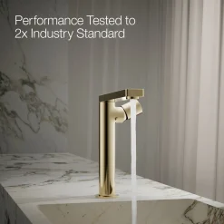 Tall single-handle bathroom sink faucet with Cylindrical handle, 1.2 gpm^Kohler Discount