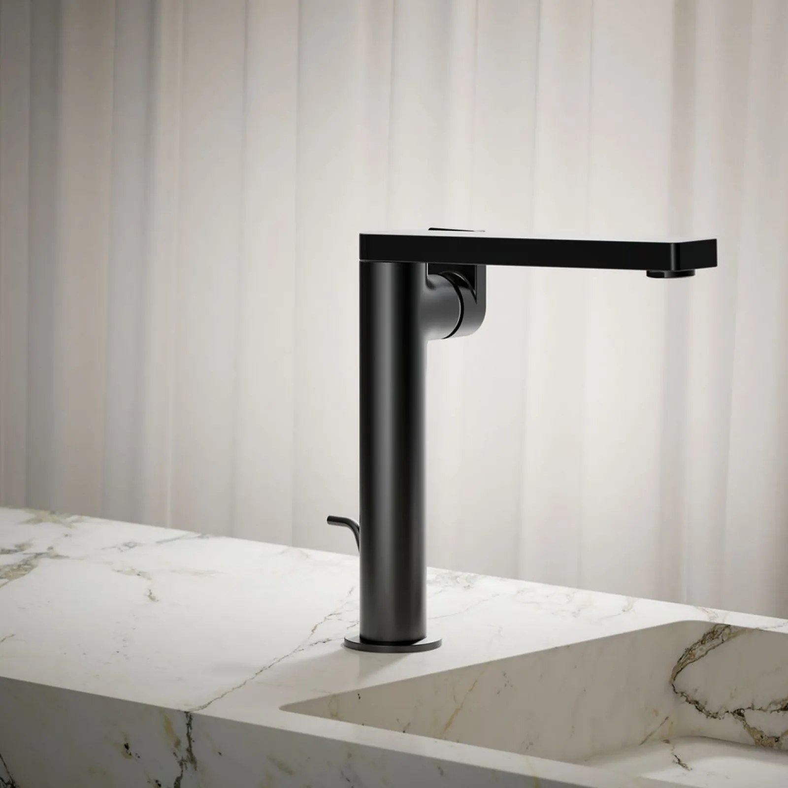 Tall single-handle bathroom sink faucet with Lever handle, 1.2 gpm^Kohler