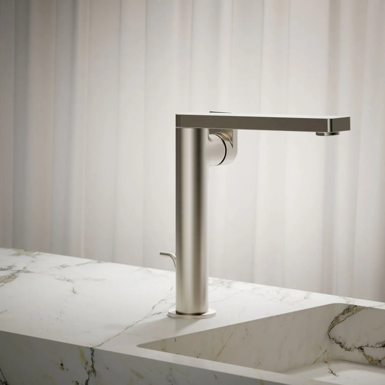 Tall single-handle bathroom sink faucet with Lever handle, 1.2 gpm^Kohler