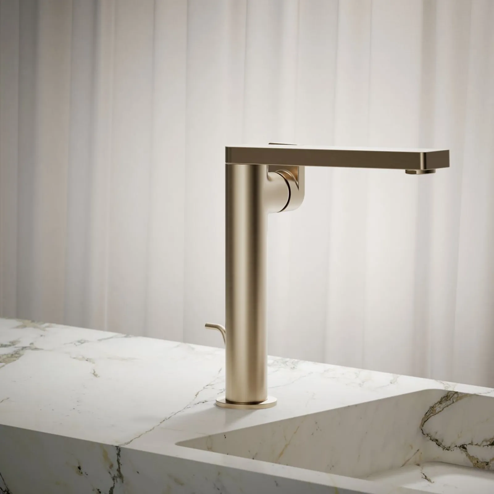 Tall single-handle bathroom sink faucet with Lever handle, 1.2 gpm^Kohler