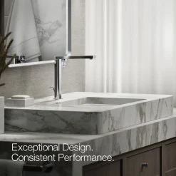 Tall single-handle bathroom sink faucet with Lever handle, 1.2 gpm^Kohler