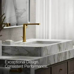 Tall single-handle bathroom sink faucet with Lever handle, 1.2 gpm^Kohler