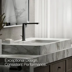 Tall single-handle bathroom sink faucet with Lever handle, 1.2 gpm^Kohler