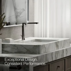 Tall single-handle bathroom sink faucet with Lever handle, 1.2 gpm^Kohler