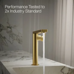 Tall single-handle bathroom sink faucet with Lever handle, 1.2 gpm^Kohler
