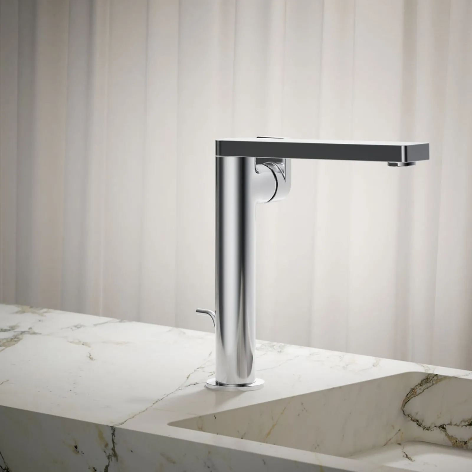 Tall single-handle bathroom sink faucet with Lever handle, 1.2 gpm^Kohler