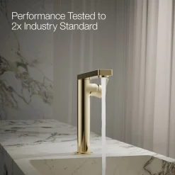 Tall single-handle bathroom sink faucet with Lever handle, 1.2 gpm^Kohler