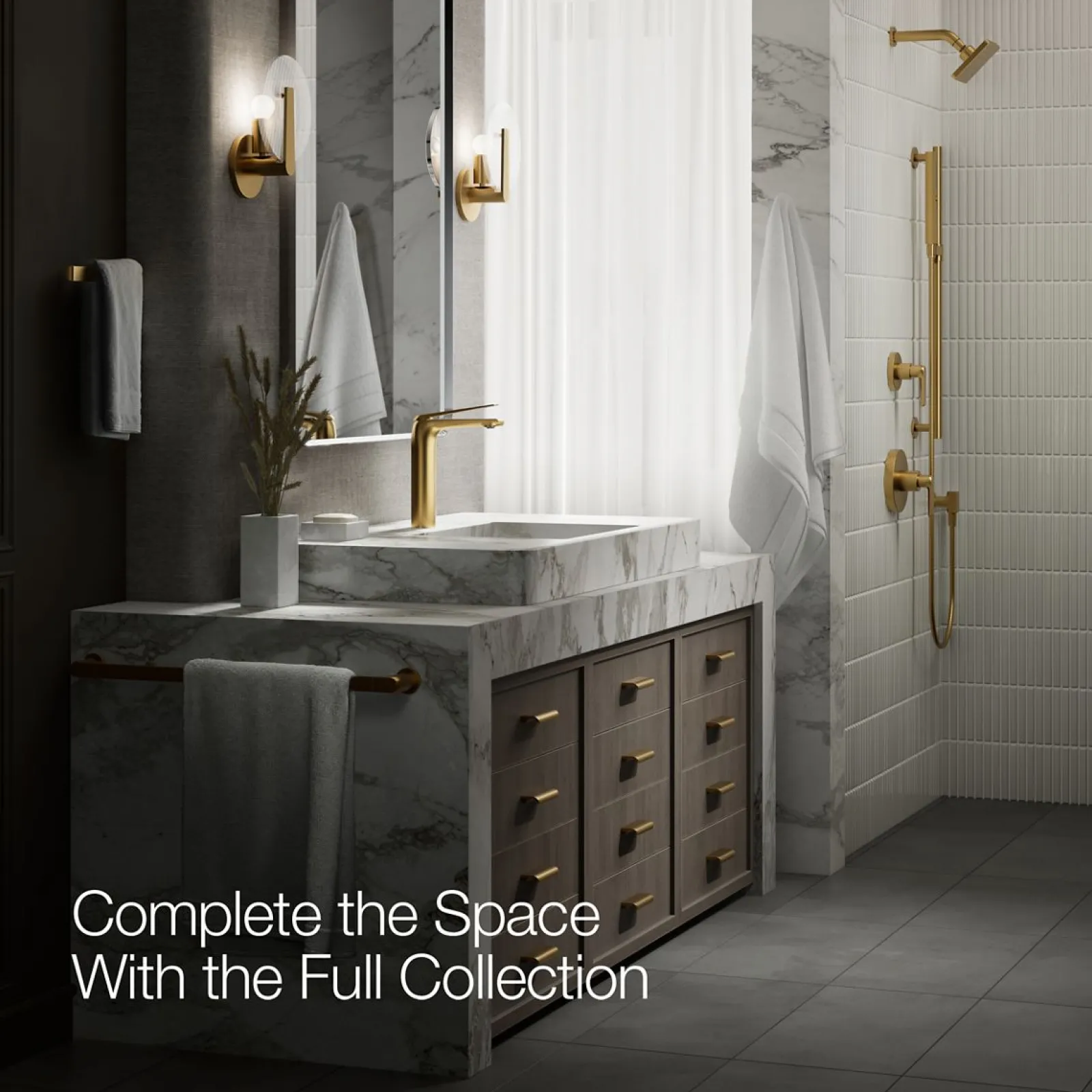 Tall single-handle bathroom sink faucet, 1.2 gpm^Kohler New