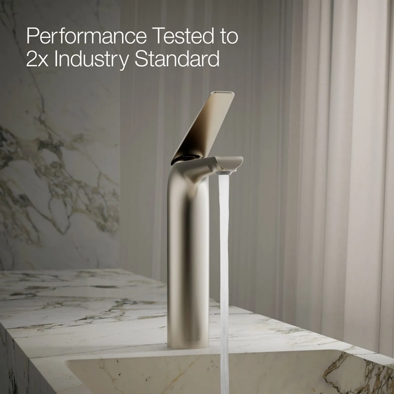 Tall single-handle bathroom sink faucet, 1.2 gpm^Kohler New