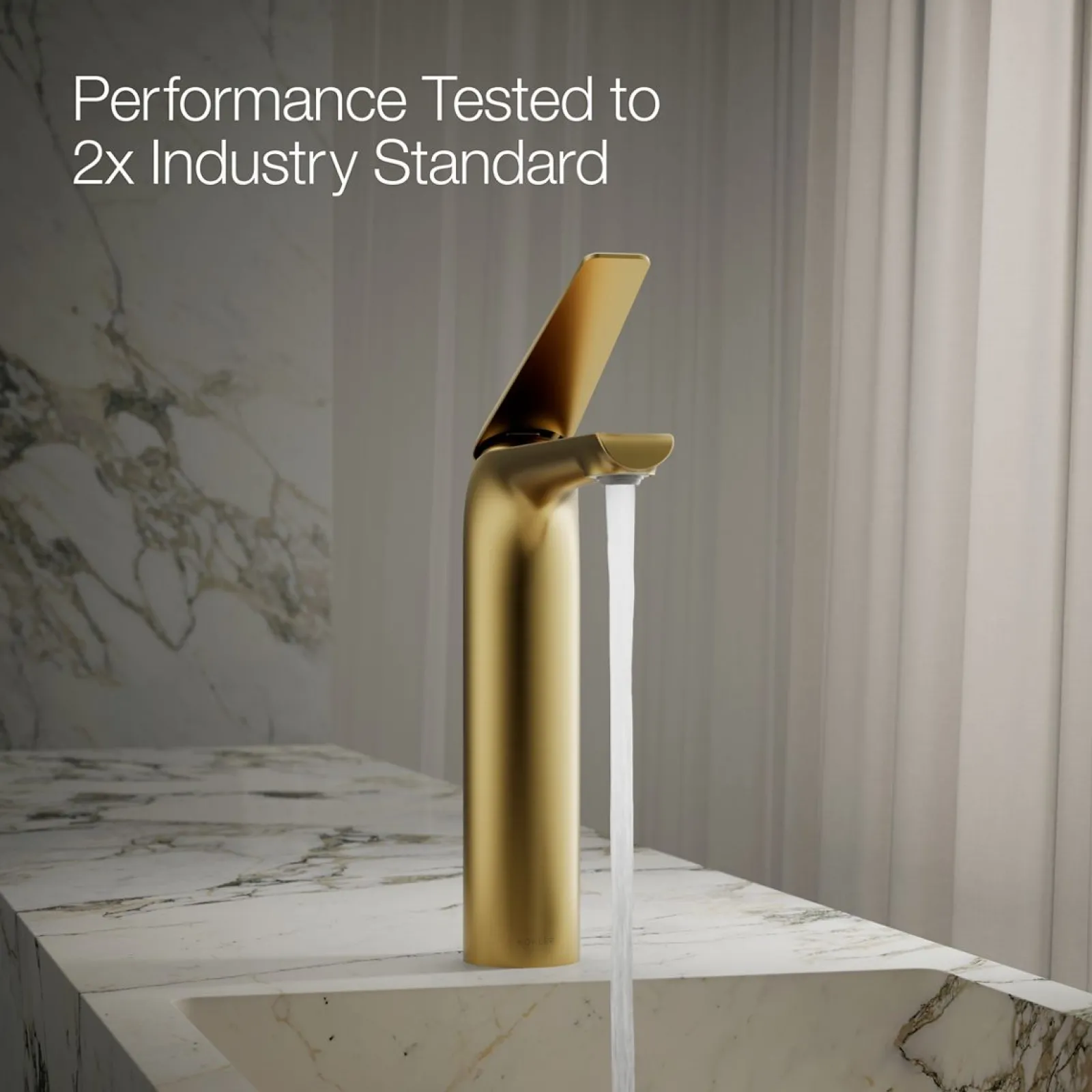 Tall single-handle bathroom sink faucet, 1.2 gpm^Kohler New