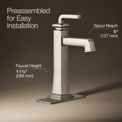Tall single-handle bathroom sink faucet, 1.2 gpm^Kohler Hot