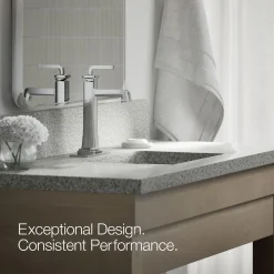 Tall single-handle bathroom sink faucet, 1.2 gpm^Kohler Hot