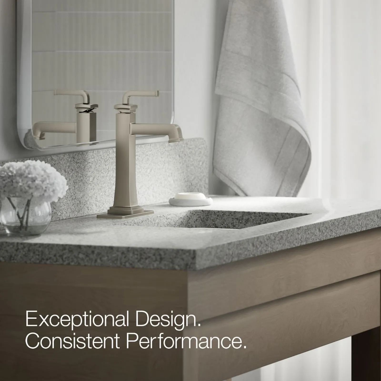 Tall single-handle bathroom sink faucet, 1.2 gpm^Kohler Hot