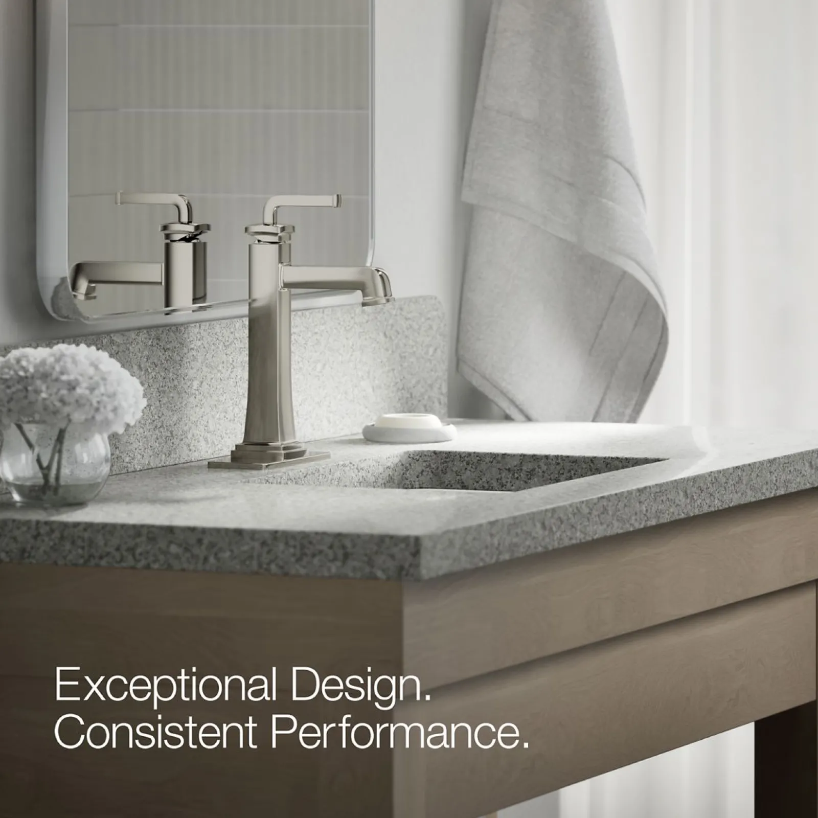Tall single-handle bathroom sink faucet, 1.2 gpm^Kohler Hot