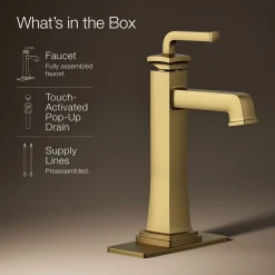Tall single-handle bathroom sink faucet, 1.2 gpm^Kohler Hot