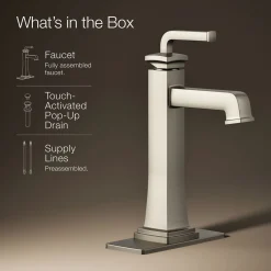 Tall single-handle bathroom sink faucet, 1.2 gpm^Kohler Hot