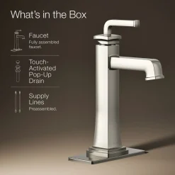 Tall single-handle bathroom sink faucet, 1.2 gpm^Kohler Hot