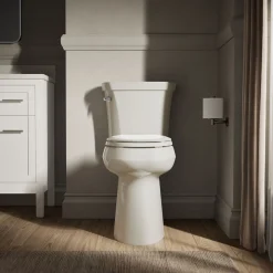 Tall two-piece elongated toilet, 1.28 gpf^Kohler Clearance