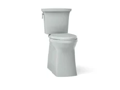 Tall two-piece elongated toilet with skirted trapway, 1.28 gpf^Kohler Hot