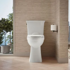 Tall two-piece elongated toilet, 1.28 gpf^Kohler Clearance