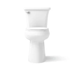 Tall two-piece round-front toilet, 1.28 gpf^Kohler