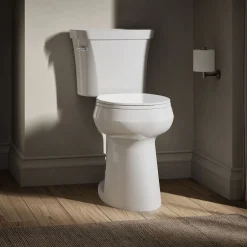 Tall two-piece round-front toilet, 1.6 gpf^Kohler