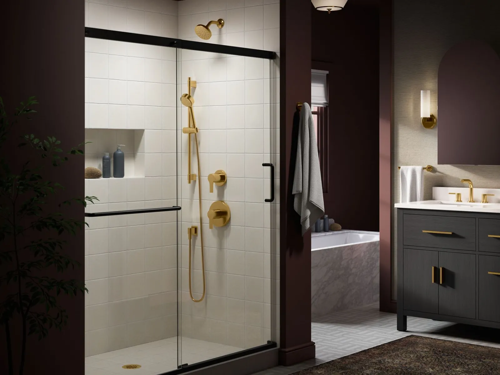 28" three-function handshower kit, 1.75 gpm^Kohler Hot