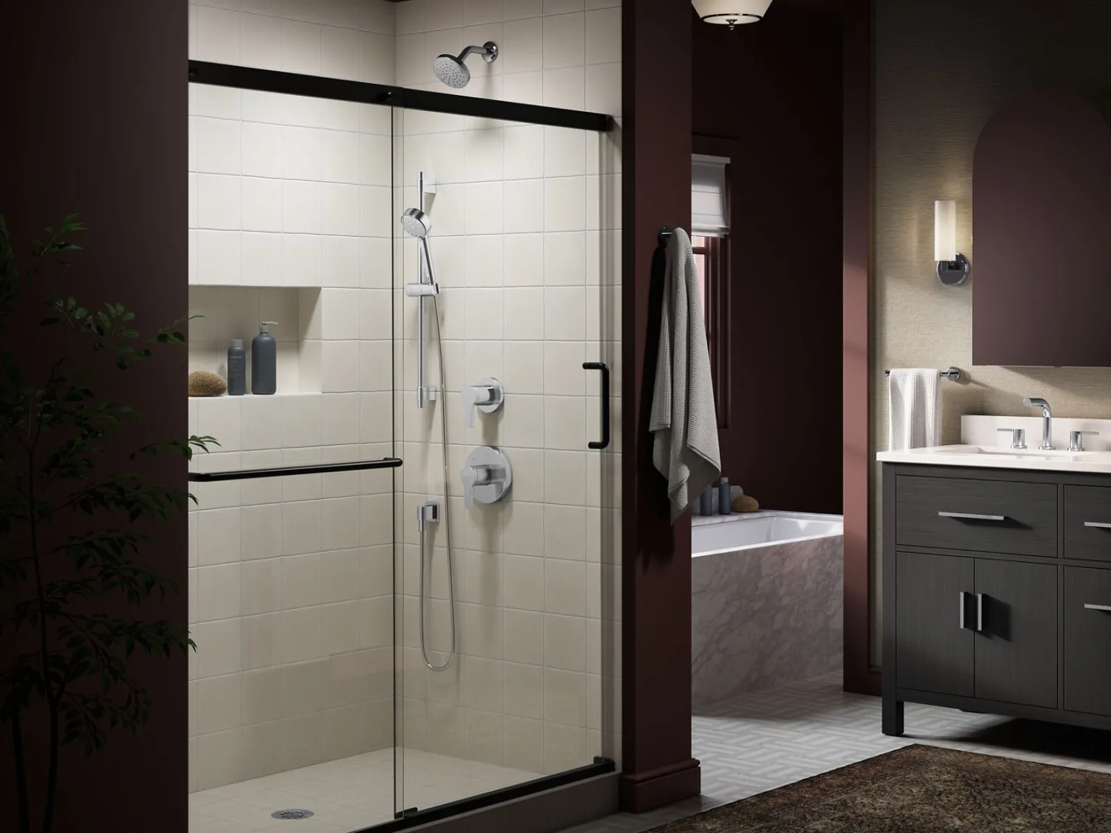 28" three-function handshower kit, 1.75 gpm^Kohler Hot