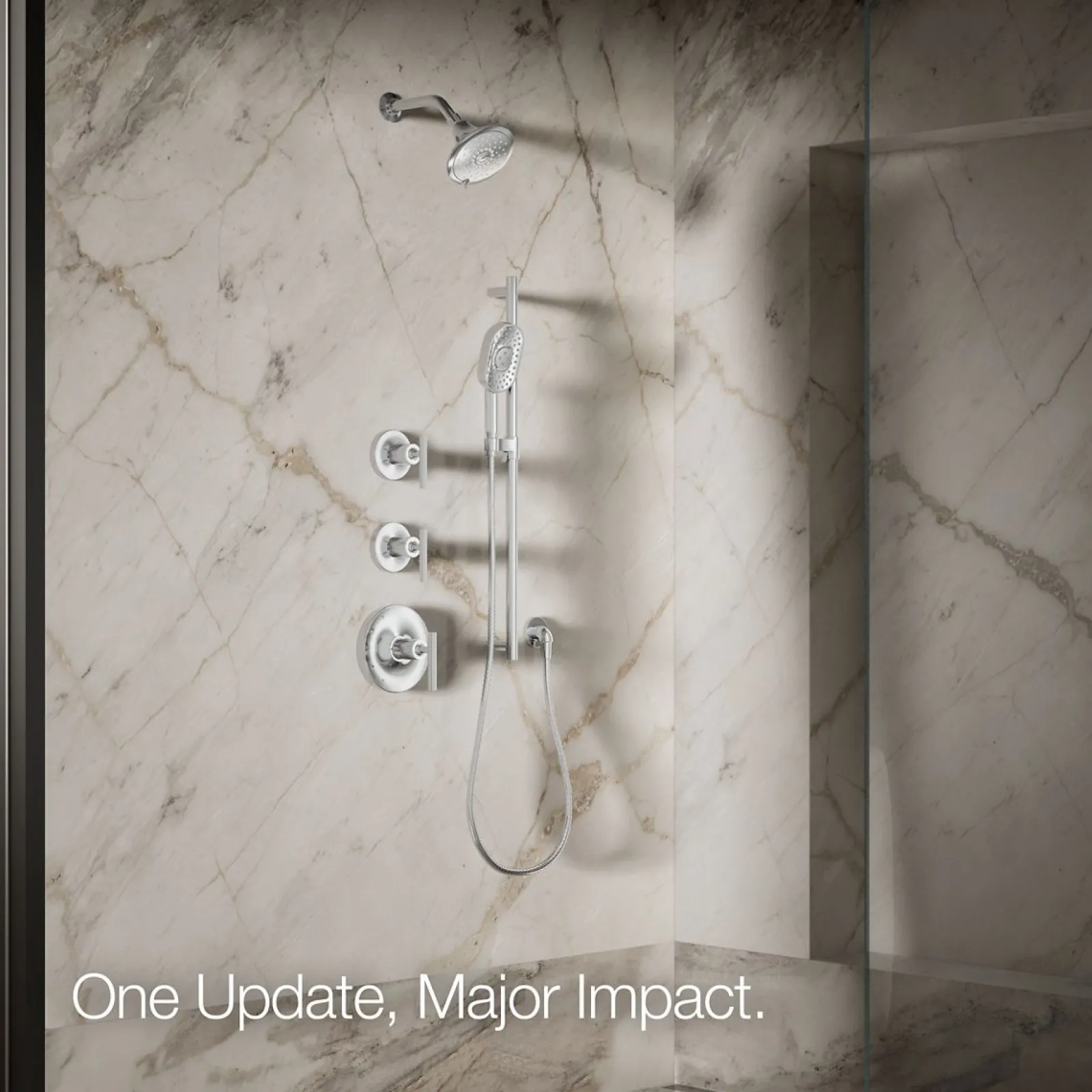 Three-function showerhead, 2.5 gpm^Kohler Online