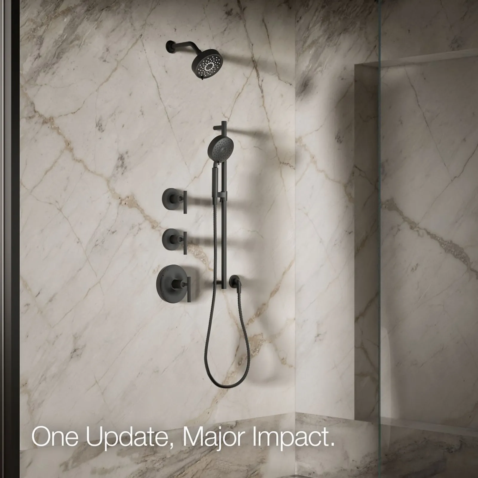 Three-function showerhead, 1.75 gpm^Kohler Outlet