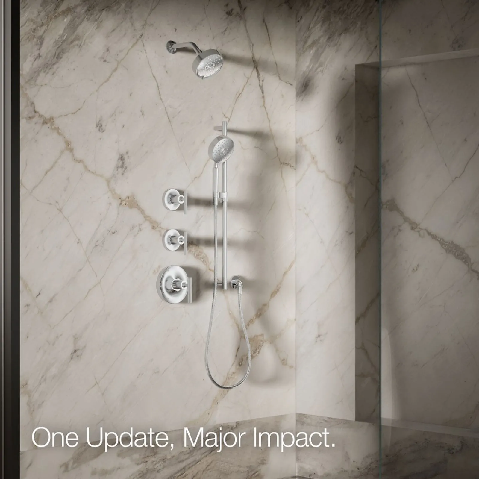 Three-function showerhead, 2.5 gpm^Kohler Discount