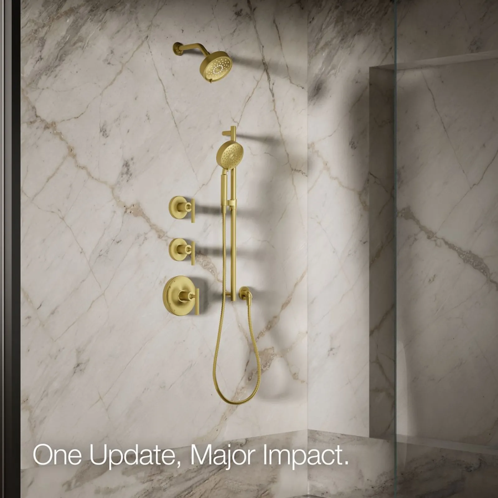 Three-function showerhead, 2.5 gpm^Kohler Discount