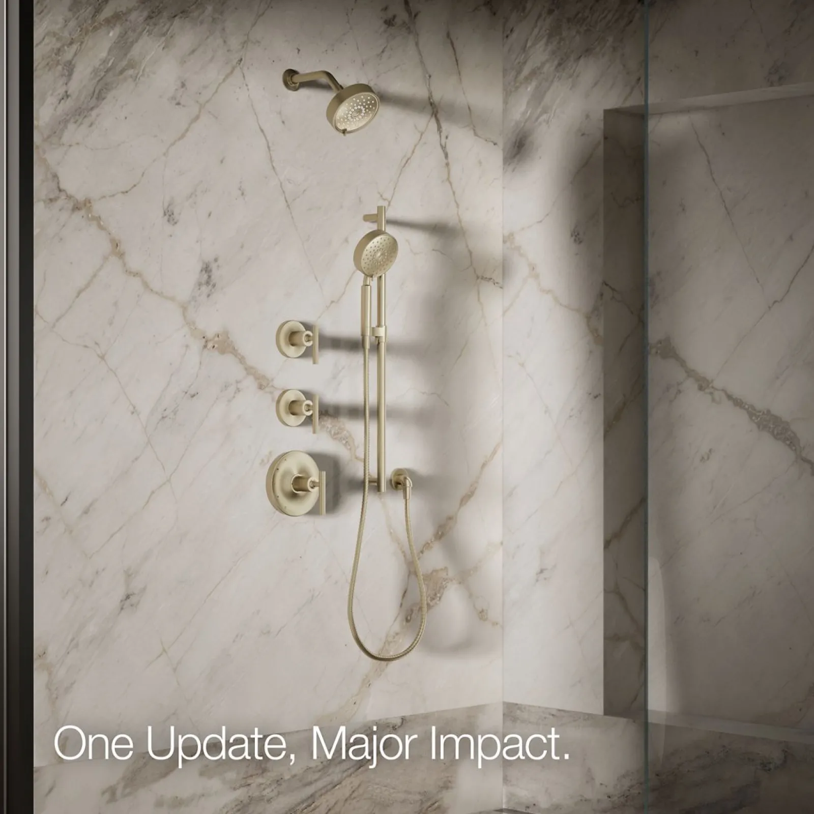 Three-function showerhead, 2.5 gpm^Kohler Discount