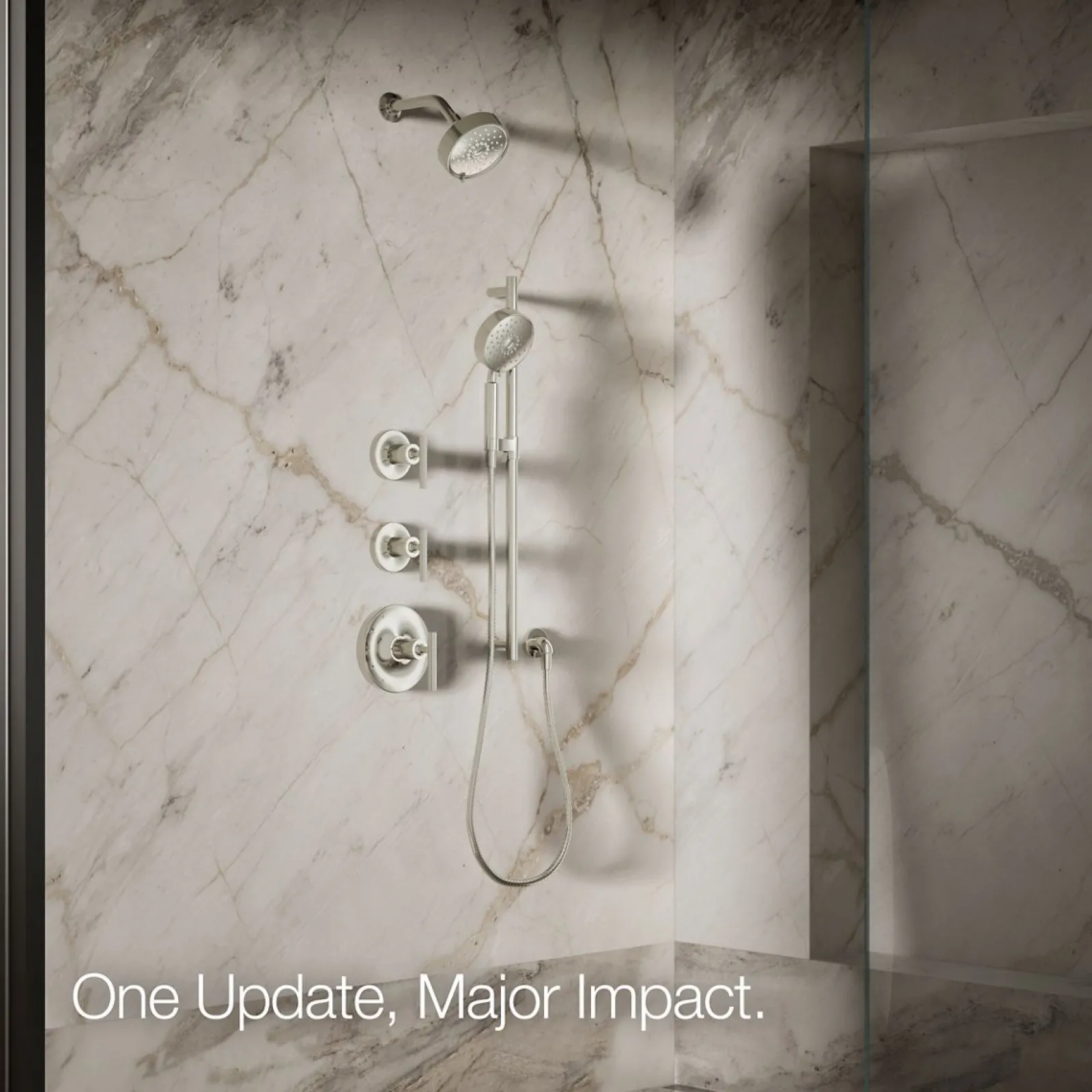Three-function showerhead, 2.5 gpm^Kohler Discount