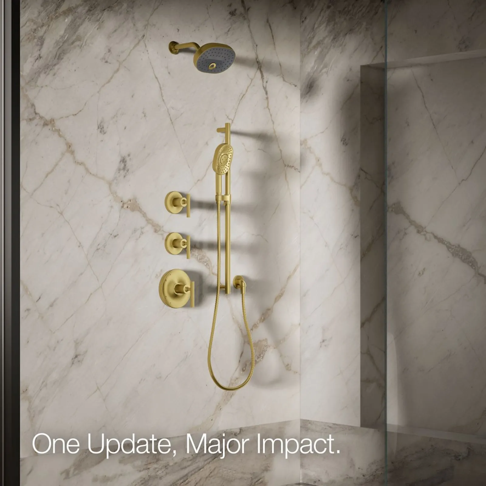 Three-function showerhead, 1.75 gpm^Kohler Online